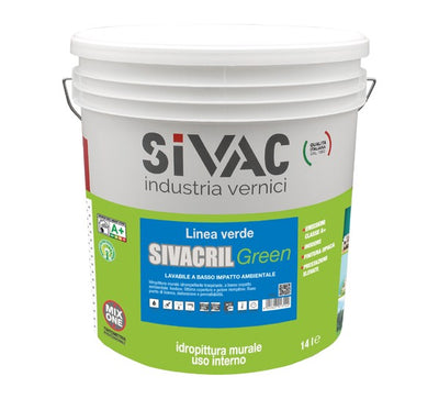 Idropittura Sivacril Green Lt14 Lavabile