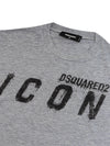 DSQUARED2 T-Shirt Grigio Melange Dsquared2 da uomo
