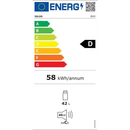 Frigorifero elettrico - IGLOO - 12 V - 230 V - Blu moderno - 42 L