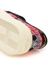 Saint Laurent Slip on in Canvas Rosa con Stampa Radio da donna