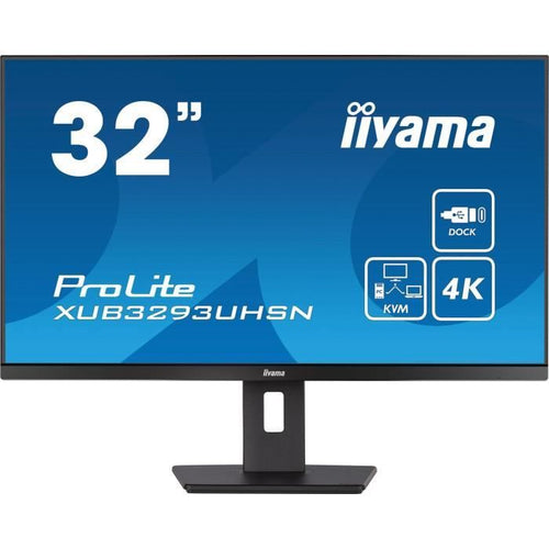 Schermo PC - IIYAMA - XUB3293UHSN-B5 - 32 IPS LED 4K 3840 x 2160 - 4ms - 60Hz - HDMI DP USB-C