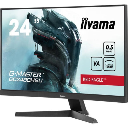 Monitor curvo per PC da gioco - IIYAMA - G-MASTER RED EAGLE GCB2480HSU-B1 - 24 - VA curvo - FHD - 0,5 ms - 180Hz