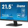 Monitor PC - IIYAMA - XU2293HSU-B7 - 21.5 FHD - IPS - 100Hz - 1ms - HDMI/DP - HUB USB - Altoparlanti - Nero