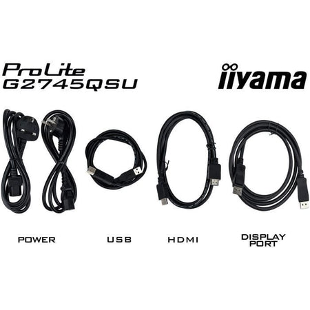 Monitor PC - IIYAMA - G2745QSU-B2 - 27 QHD - IPS - 100Hz - 1ms - HUB HDMI/DP/USB - Altoparlanti - Nero