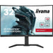 Monitor PC - IIYAMA - GCB3280QSU-B2 - 31.5 QHD - VA - 180Hz - 0.2ms - HUB HDMI/DP/USB - Supporto regolabile - Curvo 1500R - Nero