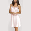 Camicia da notte donna Liu Jo DL0001 42, giromanica con merletto, tessuto elasticizzato, Made in Italy