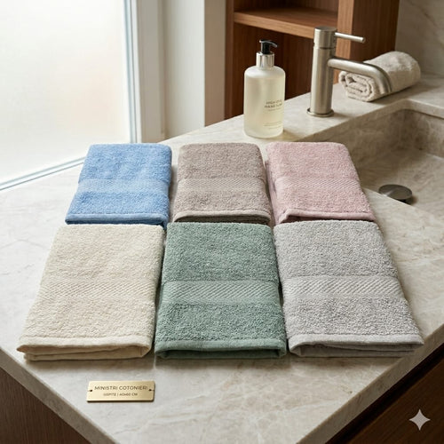Asciugamani Viso Colorissima 6pz Cotone Made in Italy