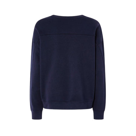 Pinko felpe senza cappuccio donna pinko - nelly maglia felpa logo birds - blu da donna