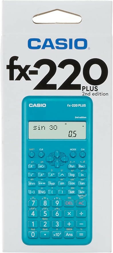 Calcolatrice Scientifica Casio fx-220 Plus 2nd Edition con Display a Due Righe