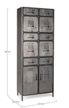 Cassettiera Store per interno, con 2 Ante-10 Cassetti, 71 x 38.5 x 176 cm