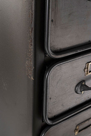 Cassettiera "Store" per interno, con 2 Ante-10 Cassetti, 71 x 38.5 x 176 cm