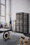 Cassettiera Store per interno, con 2 Ante-10 Cassetti, 71 x 38.5 x 176 cm