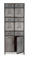 Cassettiera Store per interno, con 2 Ante-10 Cassetti, 71 x 38.5 x 176 cm