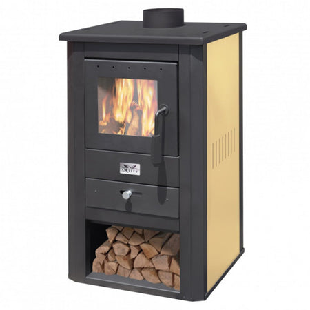 Stufa a legno "Pallade" da 13 kW da 51 x 45 x 94 cm