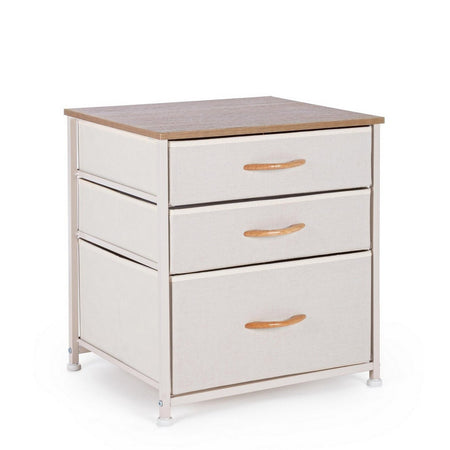 Cassettiera "Textile" per interno, con 3 Cassetti, 54.5 x 41.5 x 10 cm