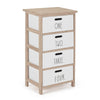 Cassettiera Numbers per interno, con 5 Cassetti, 29 x 35 x 101 cm