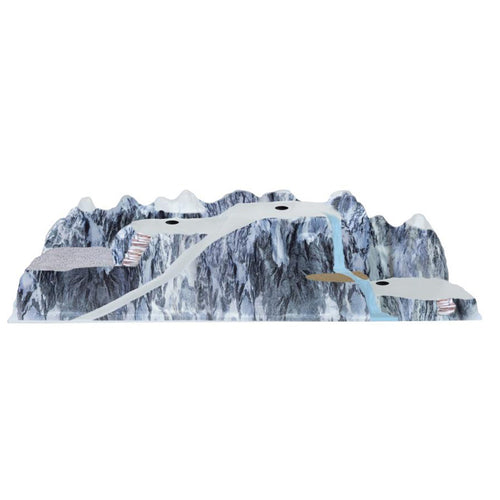 Paesaggio Montagna con cascata, per villaggio di Natale, 120 x 40 x 27 cm