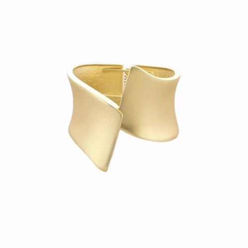 Bracciale largo a clip metallo