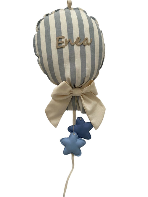 Fiocco nascita in cotone personalizzabile fatto a mano 35 x h 40 cm Made in Italy