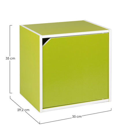 Cubo "Composite" porta oggetti, mobile per interno, 35 x 29,2 x 35 cm