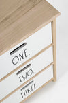 Cassettiera Numbers per interno, con 5 Cassetti, 29 x 35 x 101 cm