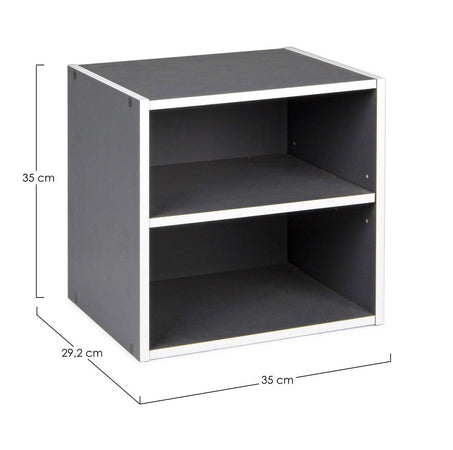 Cubo "Composite" porta oggetti, mobile per interno, 35 x 29,2 x 35 cm