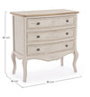 Cassettiera Clarisse per interno, con 3 Cassetti, 85 x 43 x 85 cm