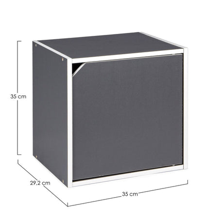 Cubo "Composite" porta oggetti, mobile per interno, 35 x 29,2 x 35 cm
