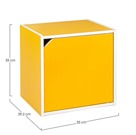 Cubo "Composite" porta oggetti, mobile per interno, 35 x 29,2 x 35 cm