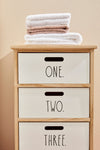 Cassettiera Numbers per interno, con 5 Cassetti, 29 x 35 x 101 cm