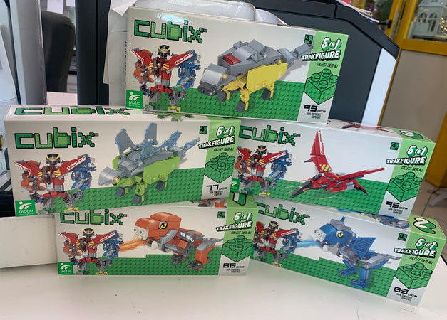 Cubix 5in1 Dinosauro/Traxfigure