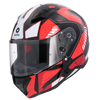 Shiro - Casco integrale Hunter Stage nero rosso lucido XL