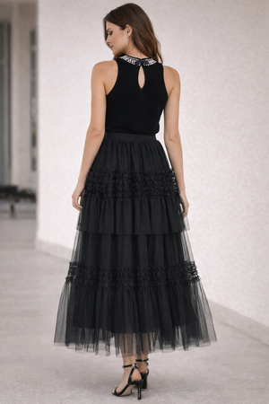 Gonna tulle a balze