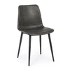 Sedia Kyra con gambe in acciaio verniciato a polvere epossidica, per arredo interno 44 x 50 x h 80 cm
