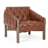 Poltrona Raymond per interno, Struttura E Schienale In Legno Di Frassino, Rivestimento (Non Sfoderabile) In Similpelle 83 x 85 x 85h cm