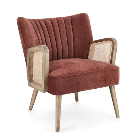 Poltrona "Virna" per interno, Struttura In Legno Di Pino E Compensato 64 x 71 x 79h cm