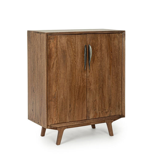 Mobile da bar Sherman da 2 ante in legno di mango con mensole, da 90 x 40 x 108 cm
