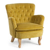 Poltrona Orlins per interno, Struttura In Legno Di Pino, Rivestimento In Cotone Trapuntato, Effetto Velluto Capitonne' 71.5 x 72.5 x 79h cm