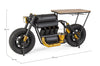 Consolle da bar Moto Speed  moderno con piano in legno, struttura in acciaio 183 x 44 x 86 cm