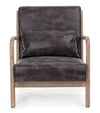 Poltrona Ancilla per interno, Struttura In Rubber Wood 66 x 85 x 74h cm