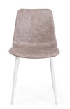 Sedia Kyra con gambe in acciaio verniciato a polvere epossidica, per arredo interno 44 x 50 x h 80 cm