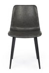 Sedia Kyra con gambe in acciaio verniciato a polvere epossidica, per arredo interno 44 x 50 x h 80 cm