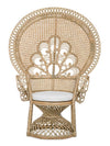 Poltrona Peacock per da interno, ed esterno, Intreccio In Midollino 106 x 71 x h 148 cm