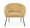 Poltrona Aiko per interno, Gambe In Acciaio Verniciato A Polvere 80 x 76 x 75h cm