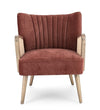 Poltrona Virna per interno, Struttura In Legno Di Pino E Compensato 64 x 71 x 79h cm