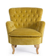 Poltrona Orlins per interno, Struttura In Legno Di Pino, Rivestimento In Cotone Trapuntato, Effetto Velluto Capitonne' 71.5 x 72.5 x 79h cm