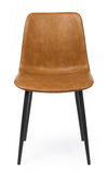 Sedia Kyra con gambe in acciaio verniciato a polvere epossidica, per arredo interno 44 x 50 x h 80 cm