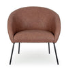 Poltrona Aiko per interno, Gambe In Acciaio Verniciato A Polvere 80 x 76 x 75h cm