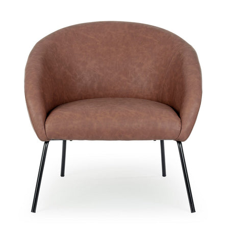 Poltrona "Aiko" per interno, Gambe In Acciaio Verniciato A Polvere 80 x 76 x 75h cm