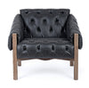Poltrona Raymond per interno, Struttura E Schienale In Legno Di Frassino, Rivestimento (Non Sfoderabile) In Similpelle 83 x 85 x 85h cm